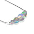 Gris | Argent sterling .925 | Collier fermoir infini verre sirène